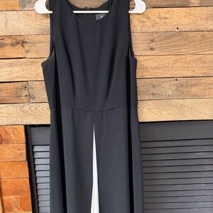 Adrianna Papell Black and White Maxi Jumpsuit